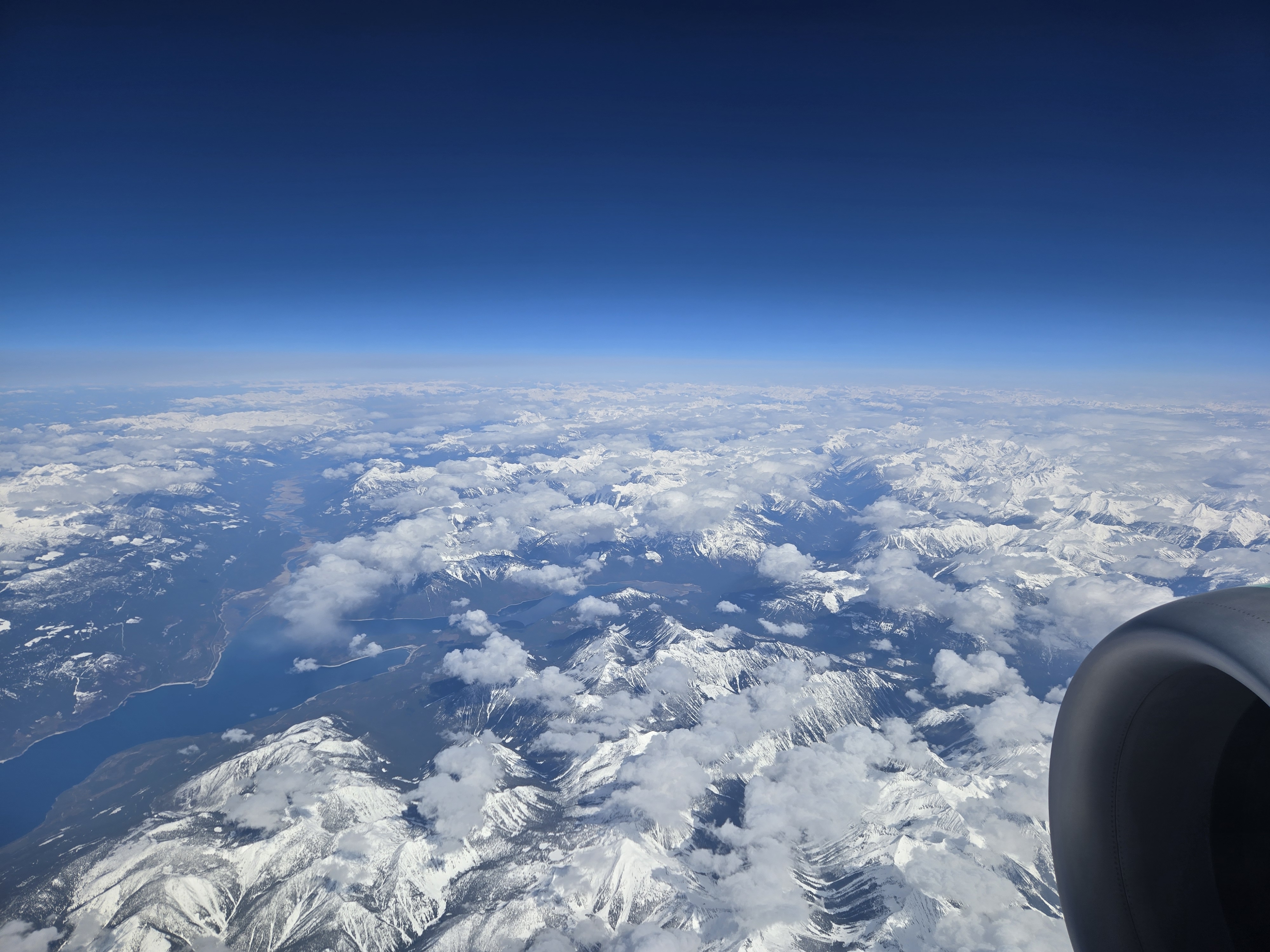 落基山脈上空